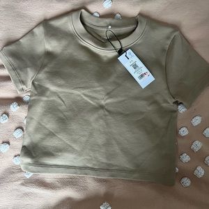 Dynamite Anniston Crop Tee